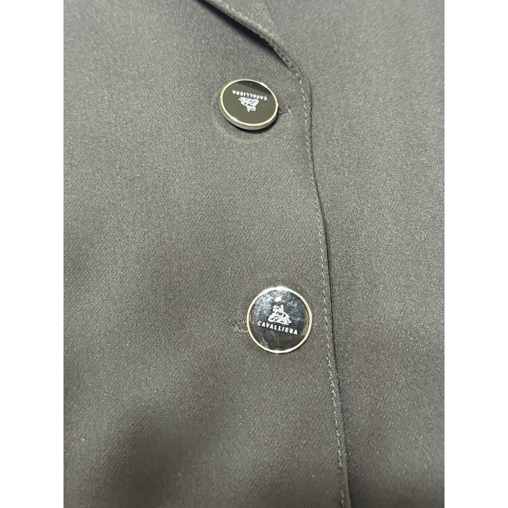 Cavalliera Venice English Equestrian Competition Show Coat Jacket Black 14 XXL - Picture 3 of 12